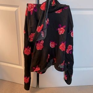 Pink hoodie cropped size XL